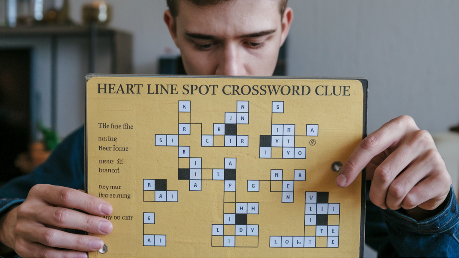 heart line spot crossword clue