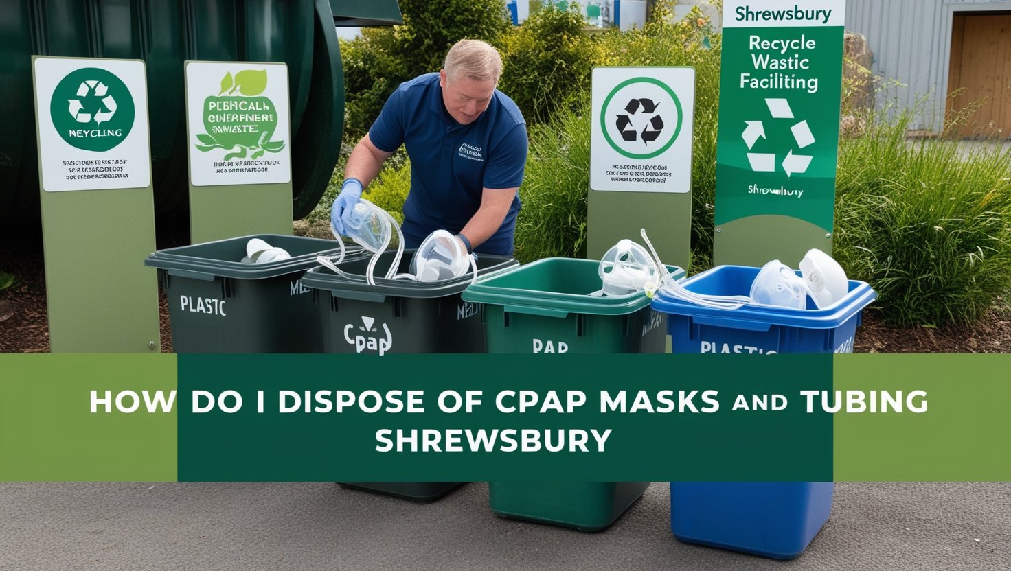 How do I dispose of CPAP masks and tubing Shrewsbury