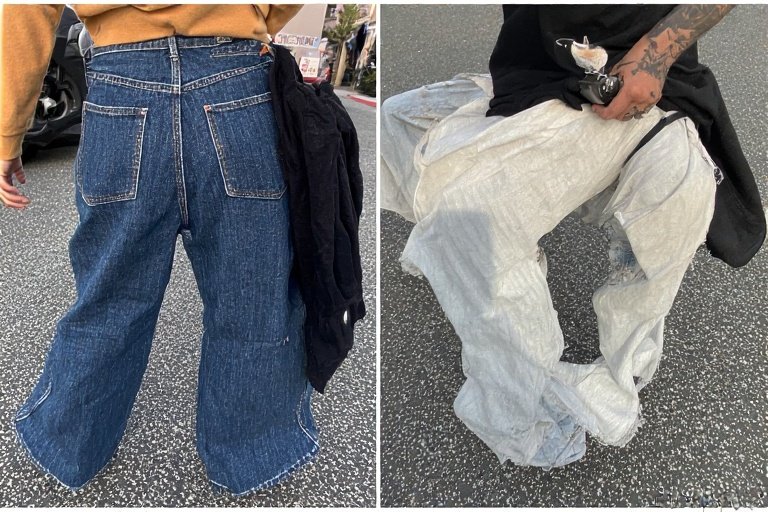 basketcase gallery lax baggy denim
